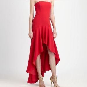 Bcbg maxazria evangelina red dress size 6